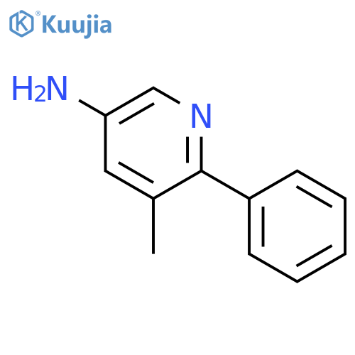 3-Pyridinamine, 5-methyl-6-phenyl- structure