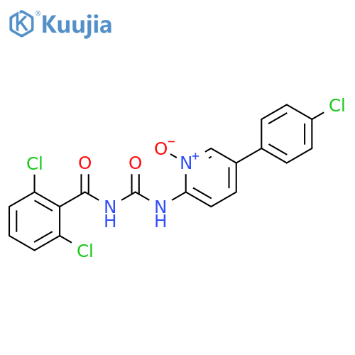 Benzamide, 2,6-dichloro-N-[[[5-(4-chlorophenyl)-1-oxido-2-pyridinyl]amino]carbonyl]- structure