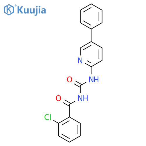 Benzamide, 2-chloro-N-[[(5-phenyl-2-pyridinyl)amino]carbonyl]- structure