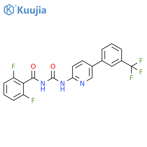 Benzamide, 2,6-difluoro-N-[[[5-[3-(trifluoromethyl)phenyl]-2-pyridinyl]amino]carbonyl]- structure