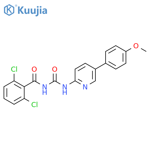 Benzamide, 2,6-dichloro-N-[[[5-(4-methoxyphenyl)-2-pyridinyl]amino]carbonyl]- structure