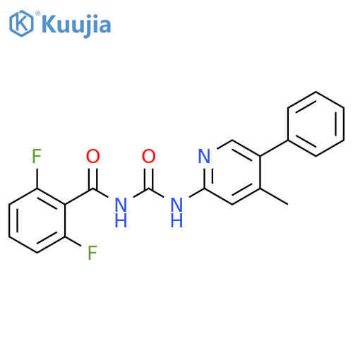 Benzamide,2,6-difluoro-N-[[(4-methyl-5-phenyl-2-pyridinyl)amino]carbonyl]- structure