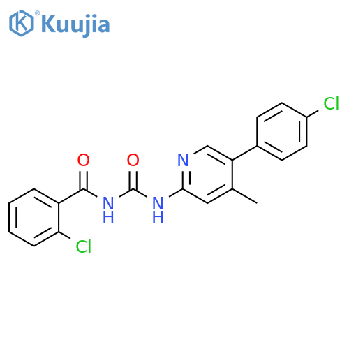 Benzamide,2-chloro-N-[[[5-(4-chlorophenyl)-4-methyl-2-pyridinyl]amino]carbonyl]- structure