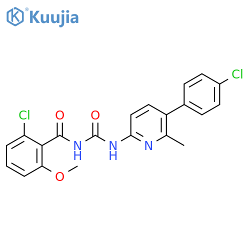 Benzamide,2-chloro-N-[[[5-(4-chlorophenyl)-6-methyl-2-pyridinyl]amino]carbonyl]-6-methoxy- structure