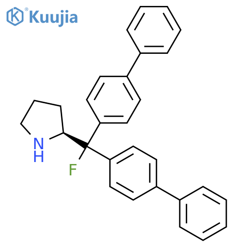 Pyrrolidine, 2-[bis([1,1'-biphenyl]-4-yl)fluoromethyl]-, (2S)- structure