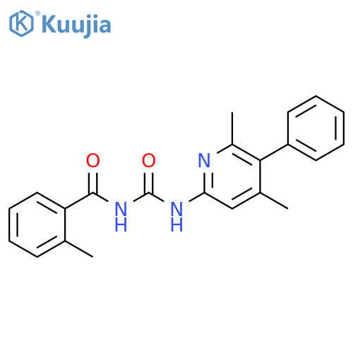 Benzamide, N-[[(4,6-dimethyl-5-phenyl-2-pyridinyl)amino]carbonyl]-2-methyl- structure
