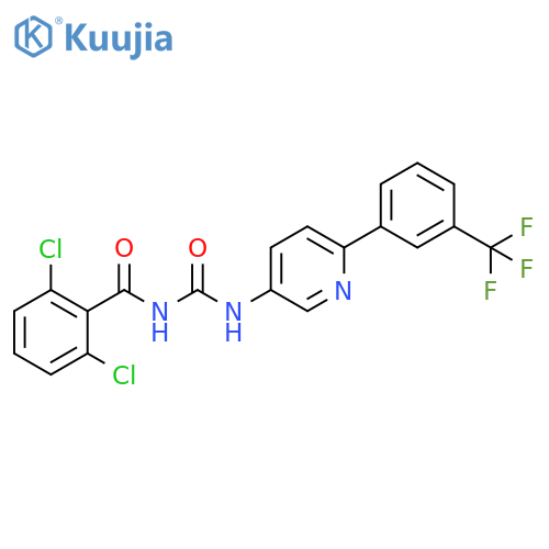 Benzamide,2,6-dichloro-N-[[[6-[3-(trifluoromethyl)phenyl]-3-pyridinyl]amino]carbonyl]- structure