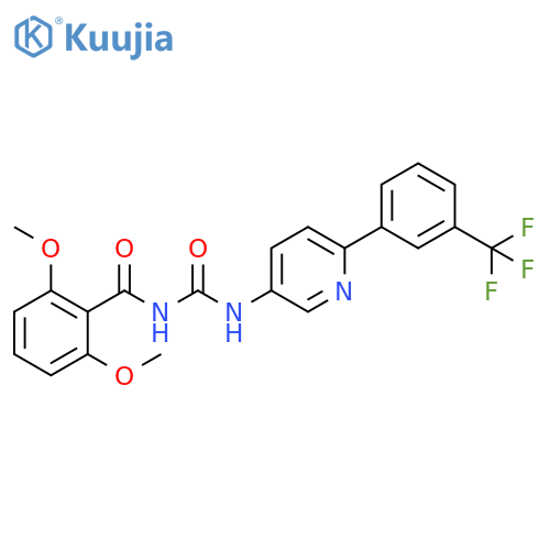 Benzamide, 2,6-dimethoxy-N-[[[6-[3-(trifluoromethyl)phenyl]-3-pyridinyl]amino]carbonyl]- structure