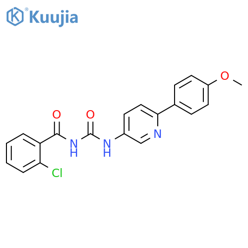 Benzamide, 2-chloro-N-[[[6-(4-methoxyphenyl)-3-pyridinyl]amino]carbonyl]- structure