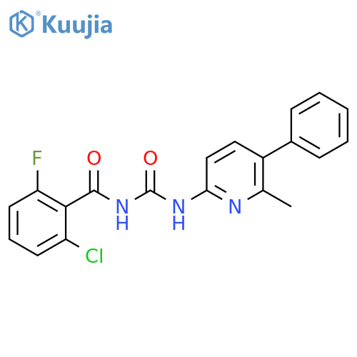 Benzamide, 2-chloro-6-fluoro-N-[[(6-methyl-5-phenyl-2-pyridinyl)amino]carbonyl]- structure