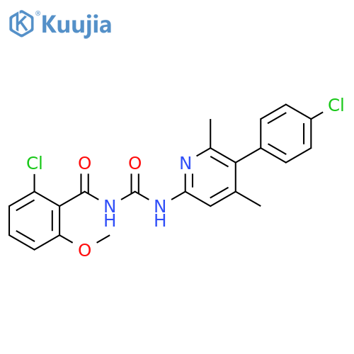 Benzamide, 2-chloro-N-[[[5-(4-chlorophenyl)-4,6-dimethyl-2-pyridinyl]amino]carbonyl]-6-methoxy- structure