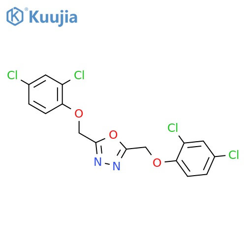 1,3,4-Oxadiazole, 2,5-bis[(2,4-dichlorophenoxy)methyl]- structure