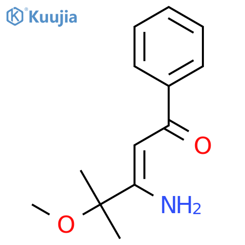 2-Penten-1-one, 3-amino-4-methoxy-4-methyl-1-phenyl- structure