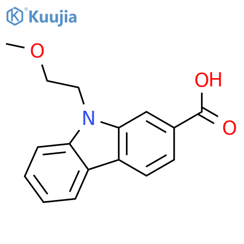 9H-CARBAZOLE-2-CARBOXYLIC ACID, 9-(2-METHOXYETHYL)- structure