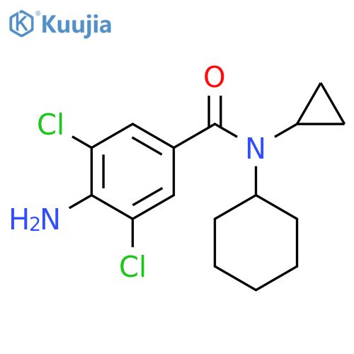Benzamide, 4-amino-3,5-dichloro-N-cyclohexyl-N-cyclopropyl- structure