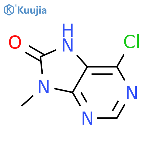 6-Chloro-9-methyl-7H-purin-8(9H)-one structure