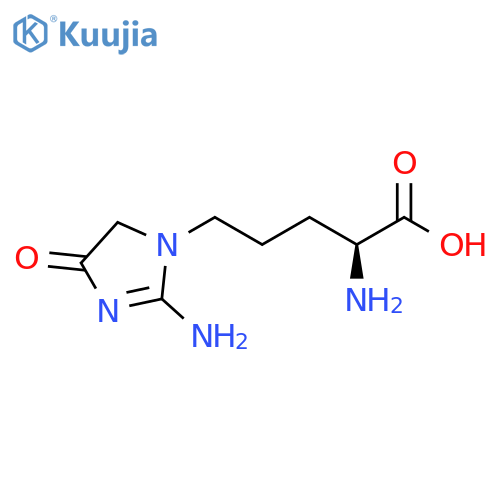 1H-Imidazole-1-pentanoic acid, α,2-diamino-4,5-dihydro-4-oxo-, (αS)- structure