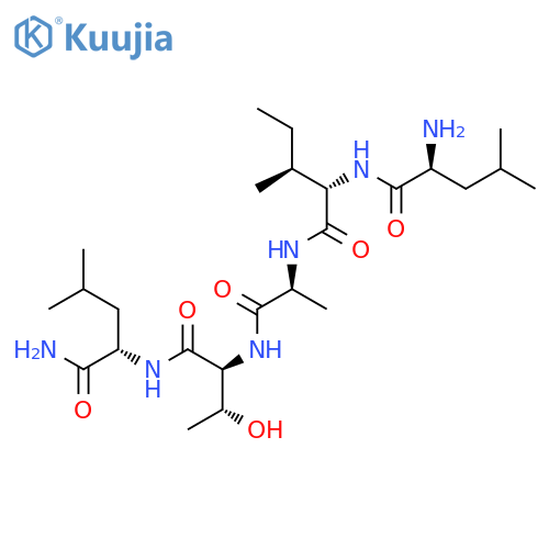 L-LEUCINAMIDE, L-LEUCYL-L-ISOLEUCYL-L-ALANYL-L-THREONYL- structure