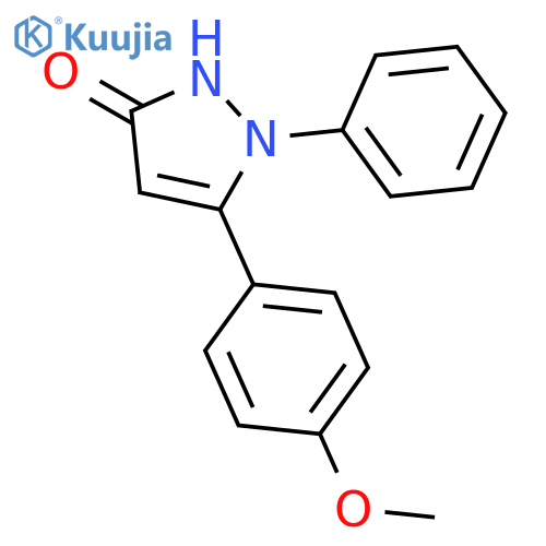 5-(4-Methoxyphenyl)-1-phenyl-1,2-dihydro-3H-pyrazol-3-one structure
