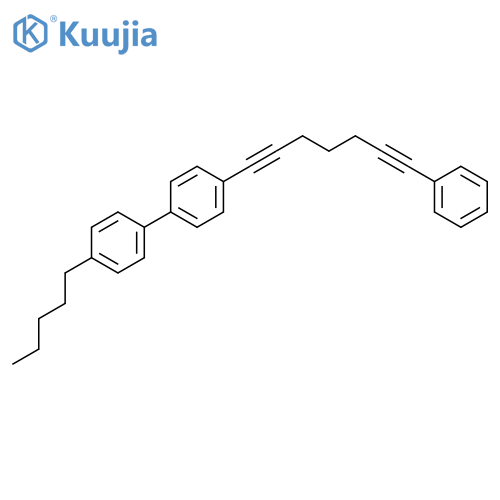 1,1'-BIPHENYL, 4-PENTYL-4'-(7-PHENYL-1,6-HEPTADIYNYL)- structure