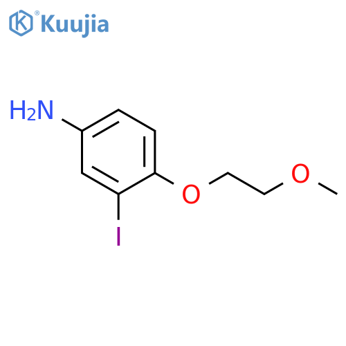 3-iodo-4-(2-methoxyethoxy)aniline structure