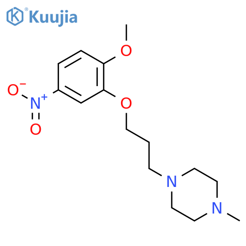 Piperazine, 1-[3-(2-methoxy-5-nitrophenoxy)propyl]-4-methyl- structure