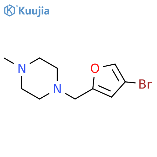 Piperazine, 1-[(4-bromo-2-furanyl)methyl]-4-methyl- structure