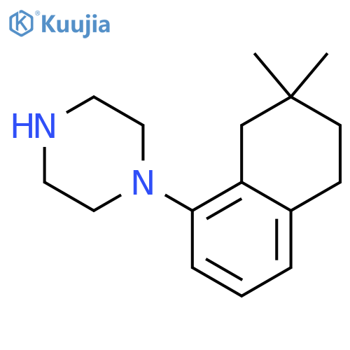 PIPERAZINE, 1-(5,6,7,8-TETRAHYDRO-7,7-DIMETHYL-1-NAPHTHALENYL)- structure