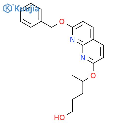 1-PENTANOL, 4-[[7-(PHENYLMETHOXY)-1,8-NAPHTHYRIDIN-2-YL]OXY]- structure