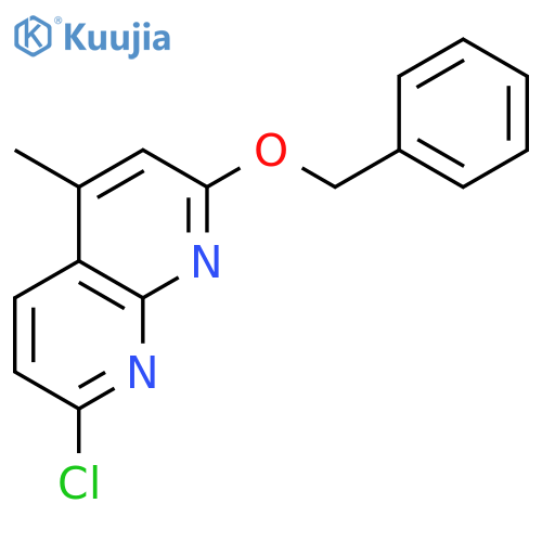 2-(Benzyloxy)-7-chloro-4-methyl-1,8-naphthyridine structure