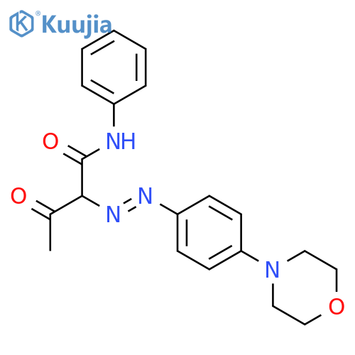 Butanamide,2-[2-[4-(4-morpholinyl)phenyl]diazenyl]-3-oxo-N-phenyl- structure