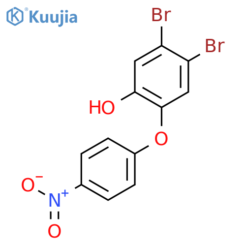 4,5-Dibromo-2-(4-nitrophenoxy)phenol structure