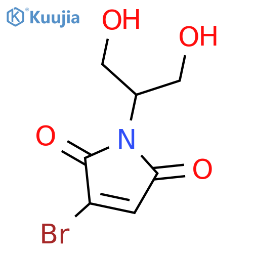 1H-Pyrrole-2,5-dione, 3-bromo-1-[2-hydroxy-1-(hydroxymethyl)ethyl]- structure