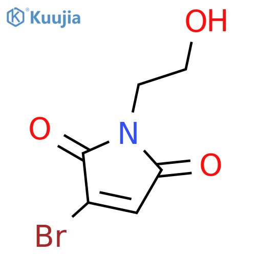 1H-Pyrrole-2,5-dione, 3-bromo-1-(2-hydroxyethyl)- structure