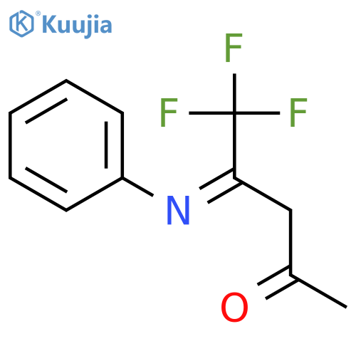 (4E)-5,5,5-Trifluoro-4-(phenylimino)pentan-2-one structure