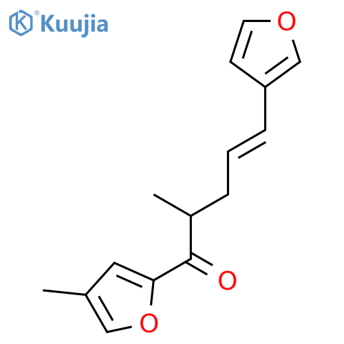 4-Penten-1-one, 5-(3-furanyl)-2-methyl-1-(4-methyl-2-furanyl)- structure