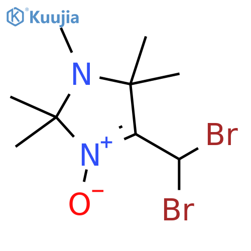 1H-Imidazole, 4-(dibromomethyl)-2,5-dihydro-1,2,2,5,5-pentamethyl-, 3-oxide structure