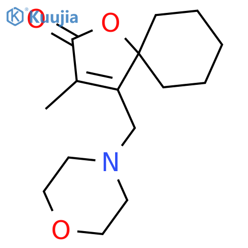 1-Oxaspiro[4.5]dec-3-en-2-one, 3-methyl-4-(4-morpholinylmethyl)- structure