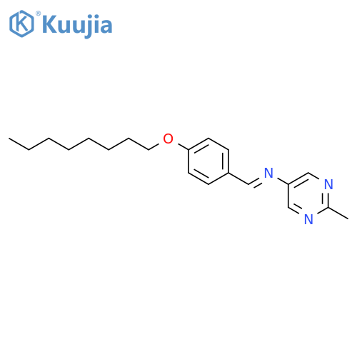 5-PYRIMIDINAMINE, 2-METHYL-N-[[4-(OCTYLOXY)PHENYL]METHYLENE]- structure