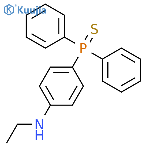 BENZENAMINE, 4-(DIPHENYLPHOSPHINOTHIOYL)-N-ETHYL- structure