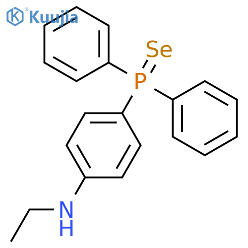Benzenamine, 4-(diphenylphosphinoselenoyl)-N-ethyl- structure