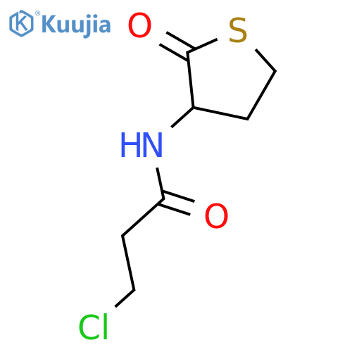 Propanamide, 3-chloro-N-(tetrahydro-2-oxo-3-thienyl)- structure