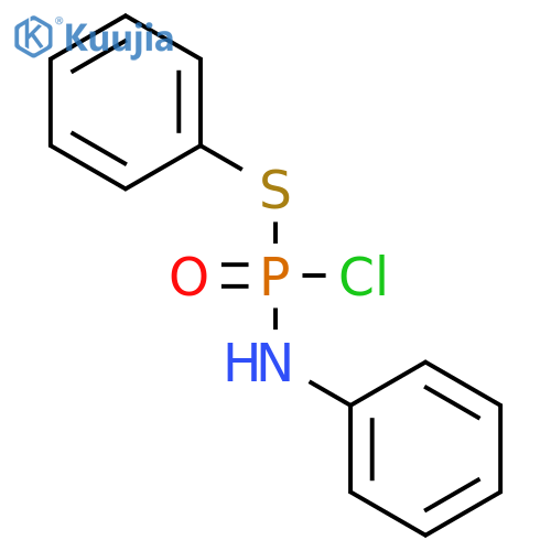 PHOSPHORAMIDOCHLORIDOTHIOIC ACID, PHENYL-, S-PHENYL ESTER structure