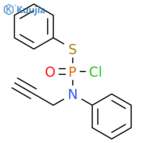 Phosphoramidochloridothioic acid, phenyl-2-propynyl-, S-phenyl ester structure