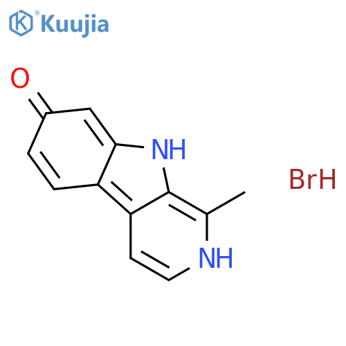 9H-Pyrido[3,4-b]indol-7-ol,1-methyl-, hydrobromide (1:1) structure