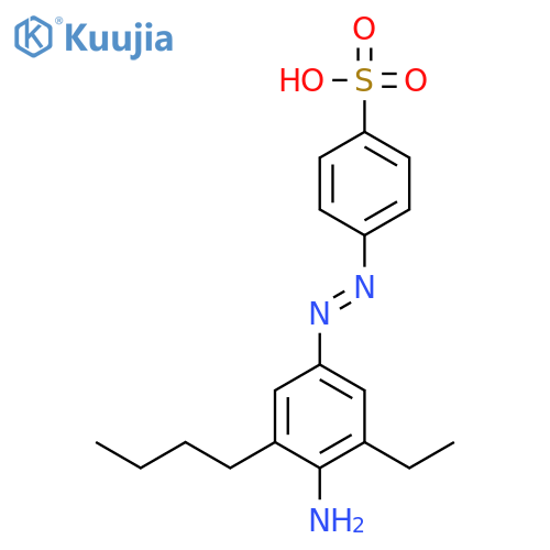 Benzenesulfonic acid, 4-[(4-amino-3-butyl-5-ethylphenyl)azo]- structure