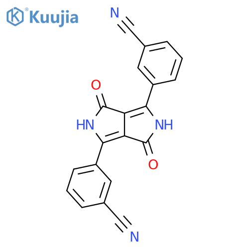 Benzonitrile,3,3'-(2,3,5,6-tetrahydro-3,6-dioxopyrrolo[3,4-c]pyrrole-1,4-diyl)bis- structure
