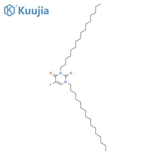 2,4(1H,3H)-Pyrimidinedione, 5-fluoro-1,3-dihexadecyl- structure