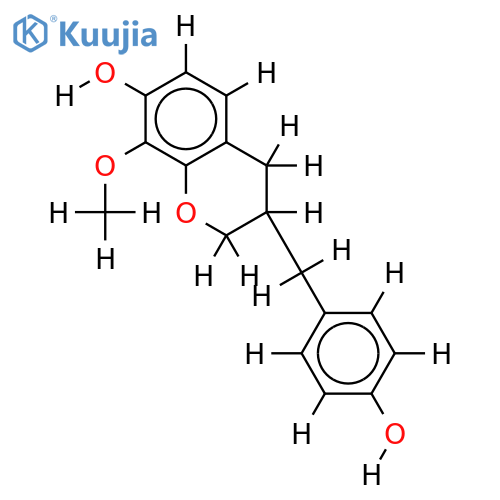 7,4'-dihydroxy-8-methoxyhomoisoflavane structure
