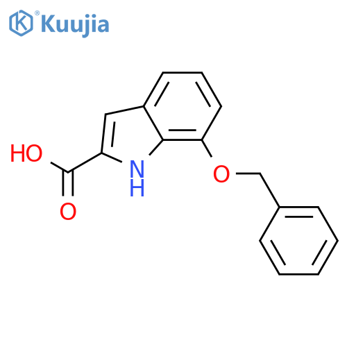 1H-Indole-2-carboxylic acid, 7-(phenylmethoxy)- structure